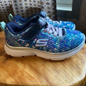 Skechers Kids' Vibrant Blue and Purple Sneakers